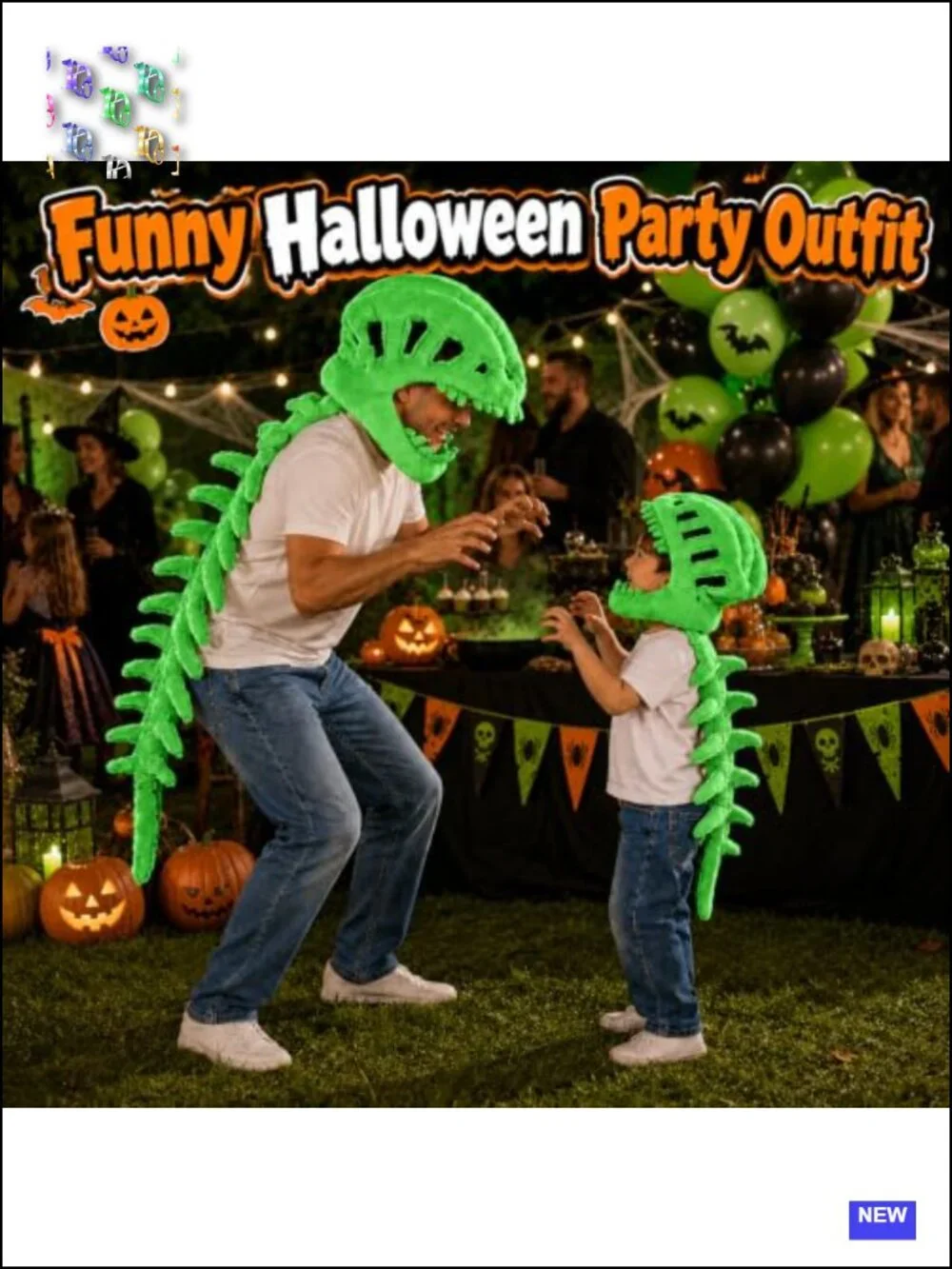 3D Dinosaur Skeleton Costume Spinosaurus Plush Halloween Cosplay Party Dress Up